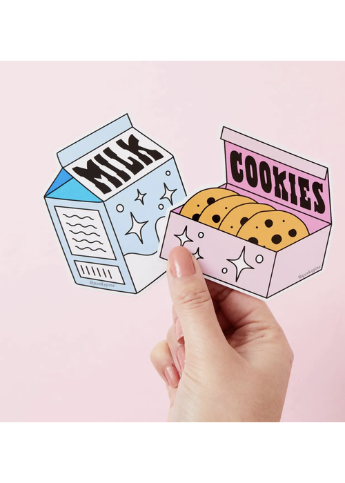 Punky Pins Milk & Cookies 2x Vinyl Sticker