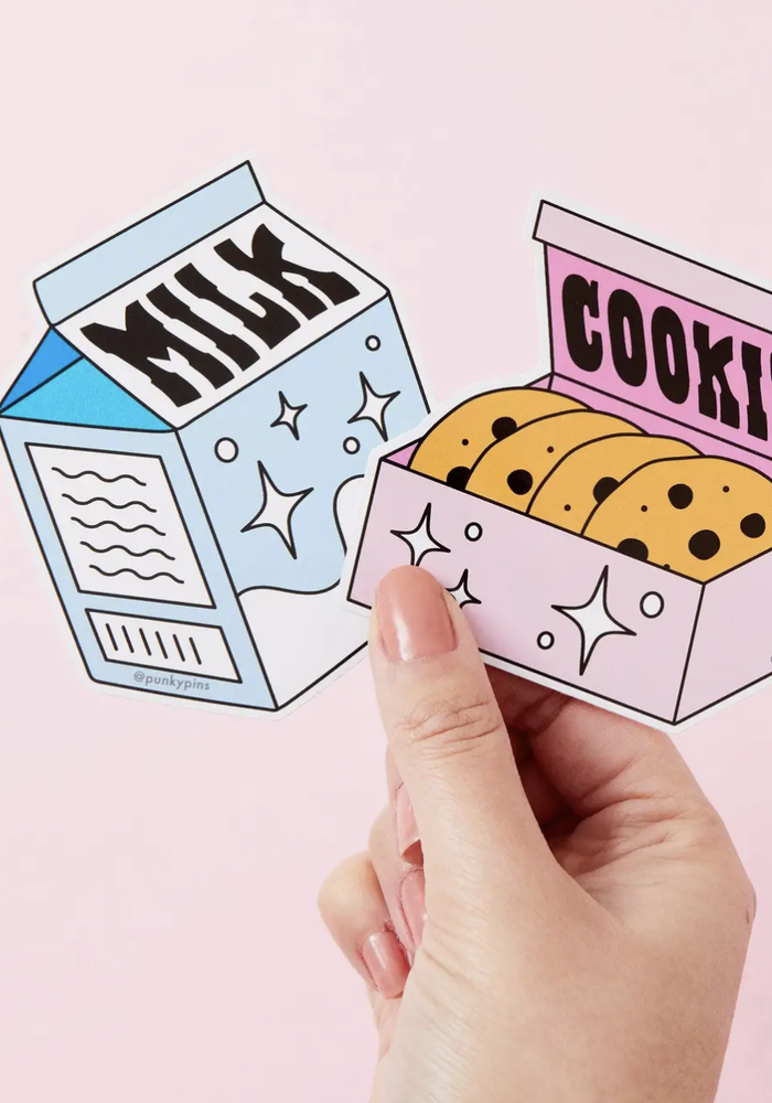 Milk & Cookies 2x Vinyl Sticker