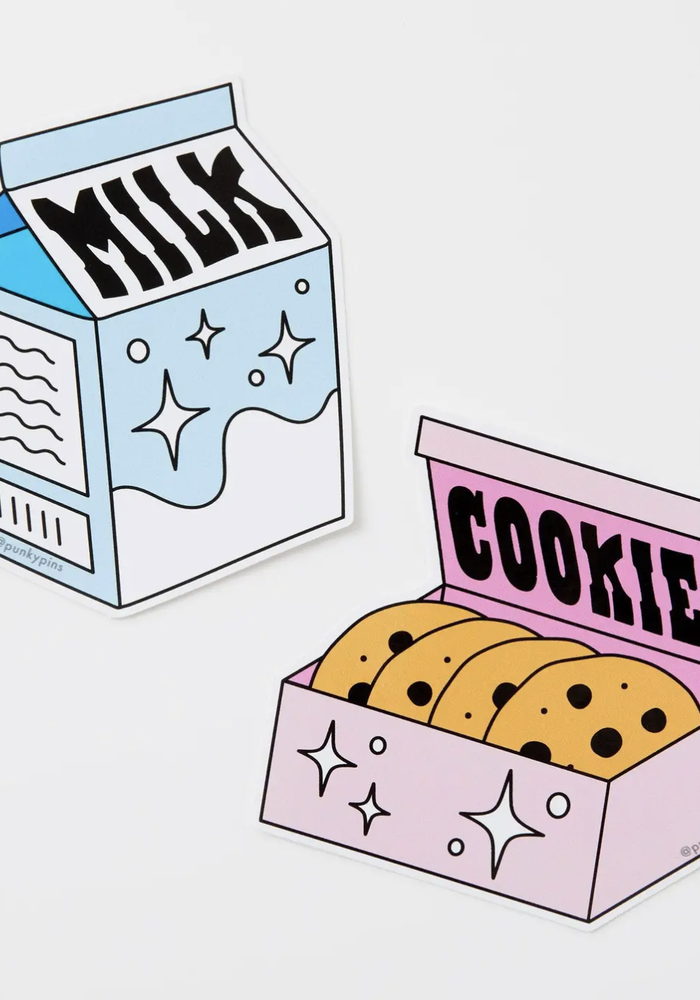 Milk & Cookies 2x Vinyl Sticker