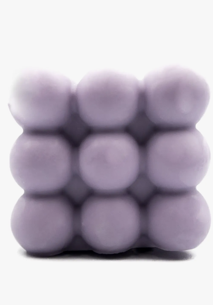 Bubble - Pillar Candle - Purple