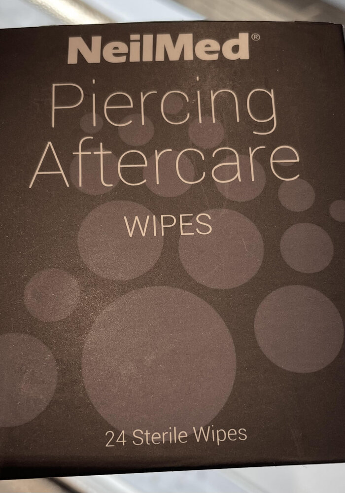 NeilMed Wound Wash Piercing Aftercare Sterile Wipes