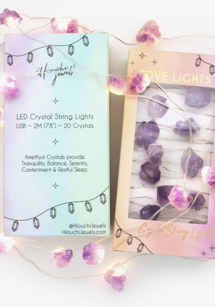 Love Lights - Crystal String Lights - Amethyst