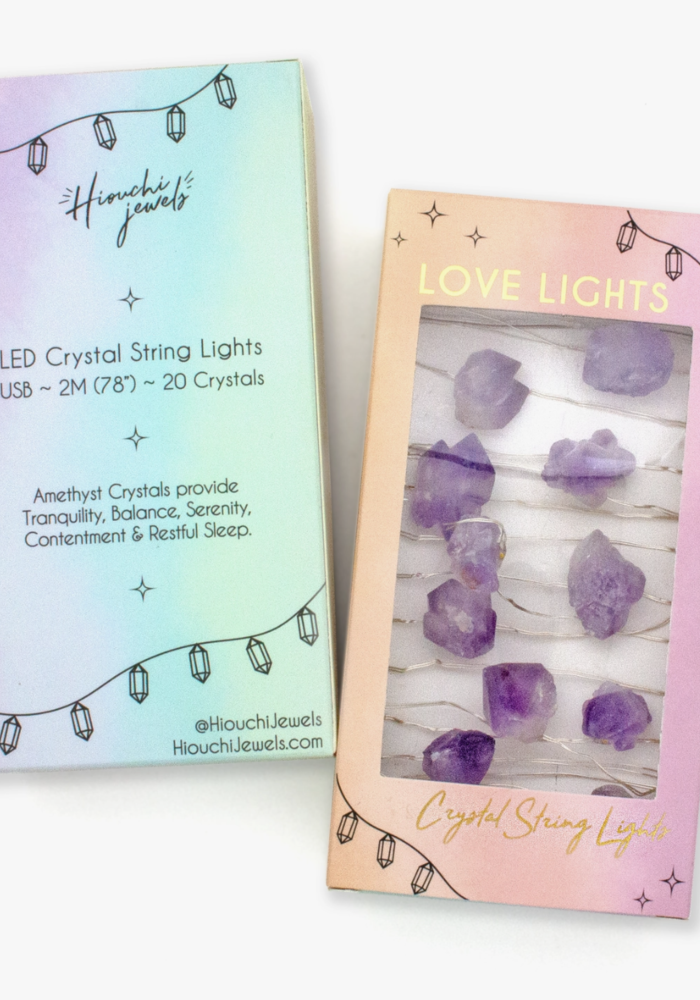 Love Lights - Crystal String Lights - Amethyst