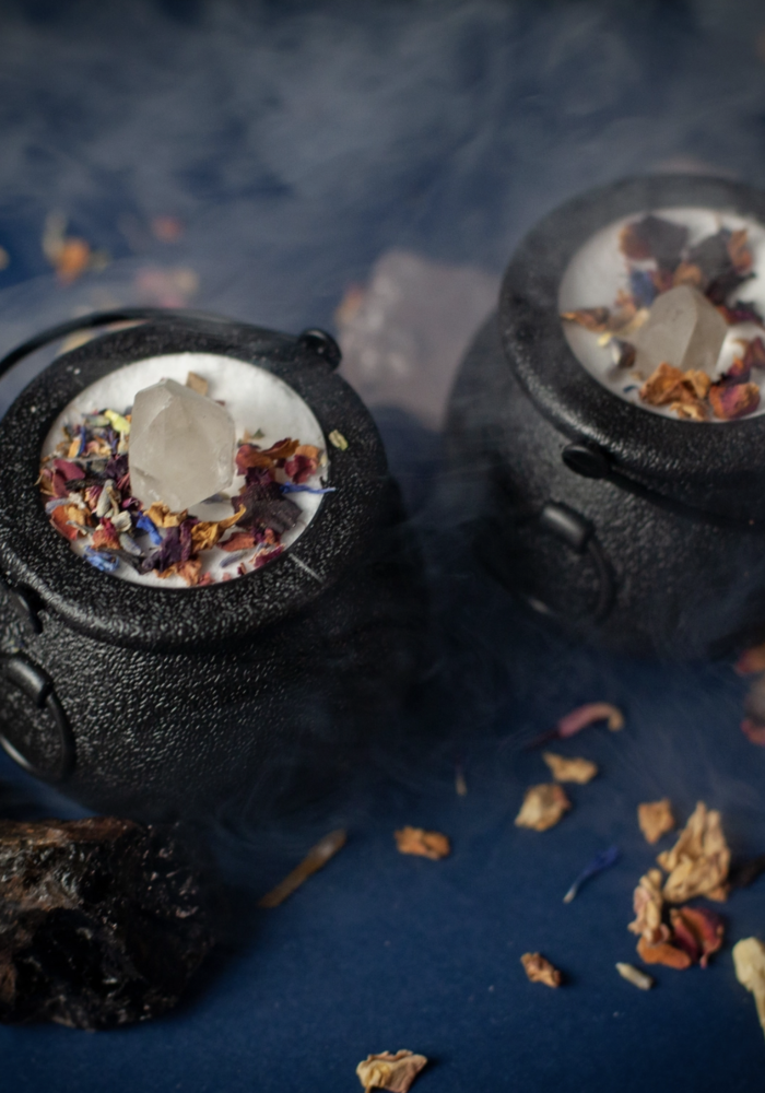 Magic Spell Witch Cauldron Quartz Crystal Bath Bomb