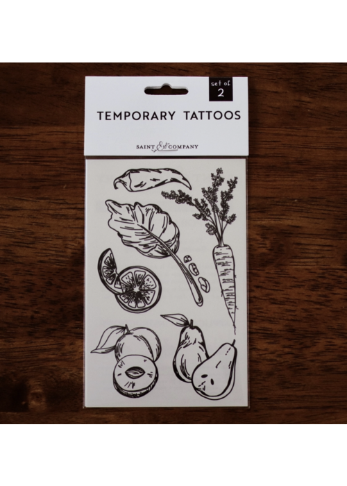Saint & Company Garden Harvest Medley - Temporary Tattoos