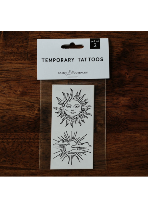 Saint & Company Two Suns - Temporary Tattoos