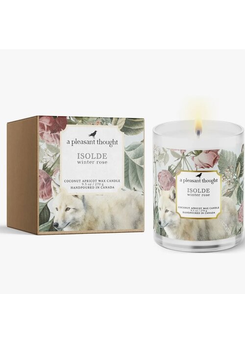 A Pleasant Thought Isolde - Winter Rose Candle - Wood