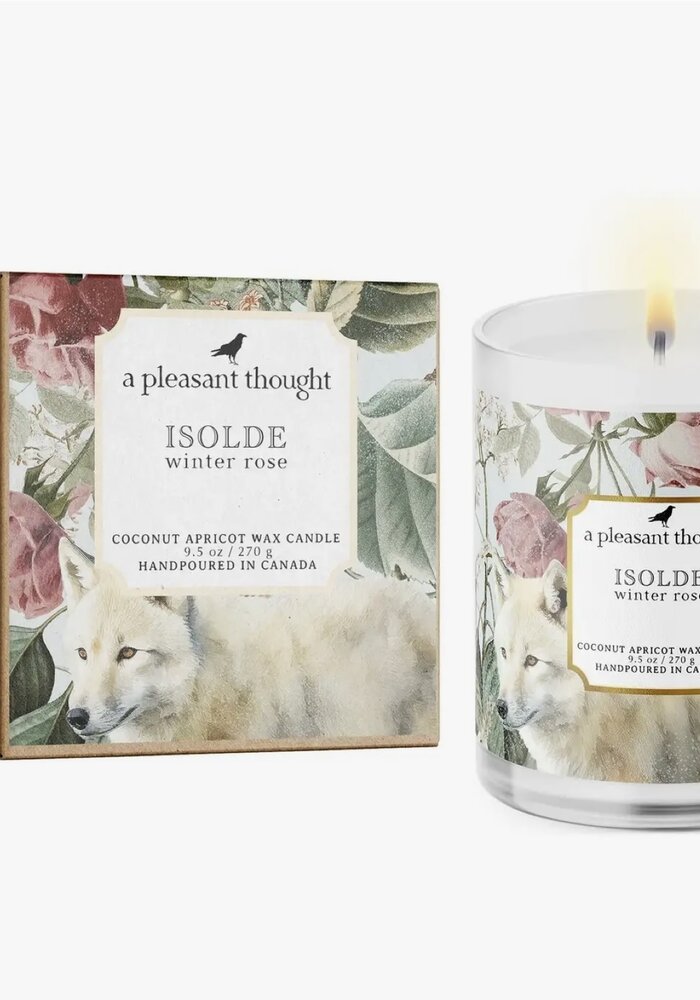 Isolde - Winter Rose Candle - Wood