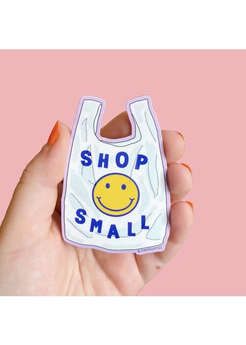 The Peach Fuzz Shop Small Sticker