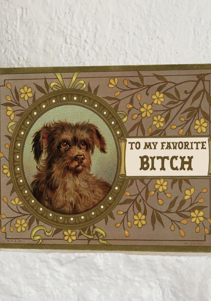 To My Favorite Bitch Card