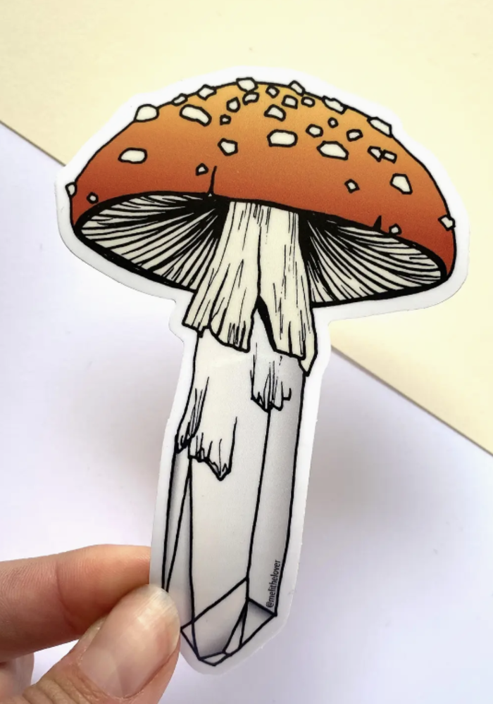 Mushroom Crystal Sticker