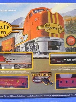 Bachman BAC00647 HO Santa Fe Flyer Train Set, SF
