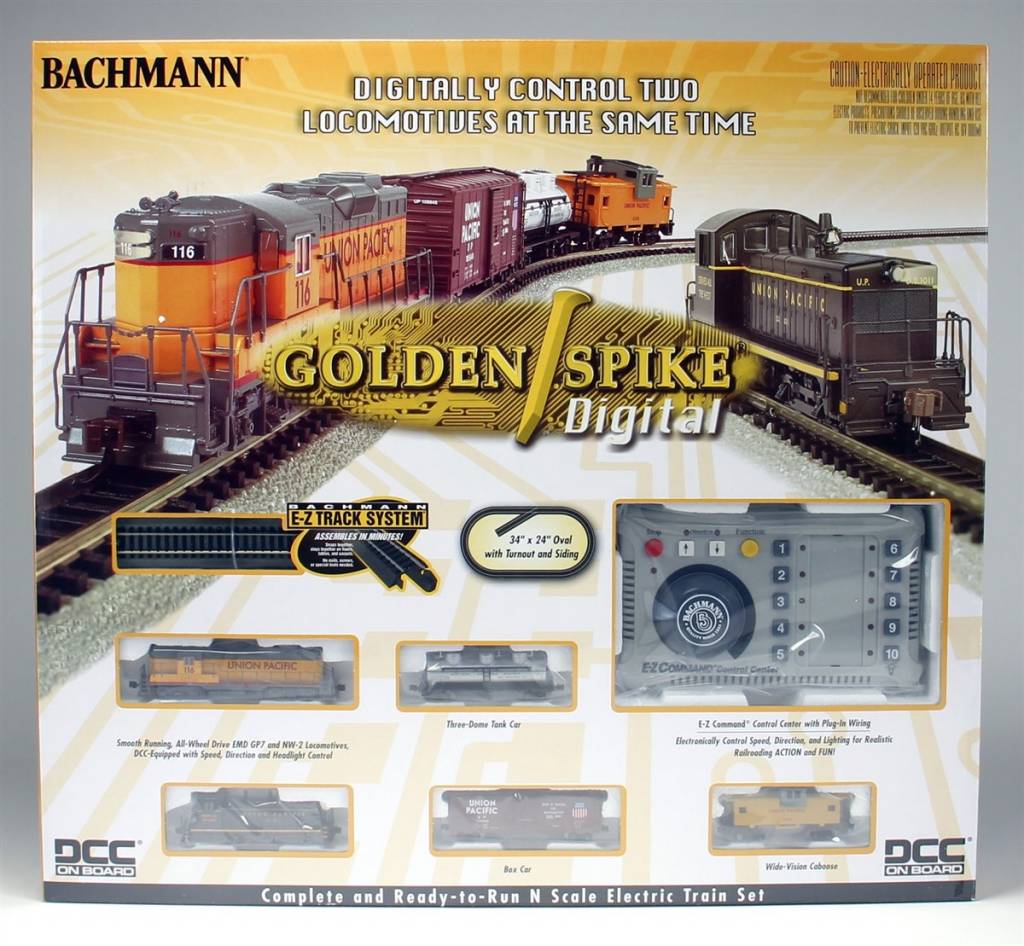 golden spike train set