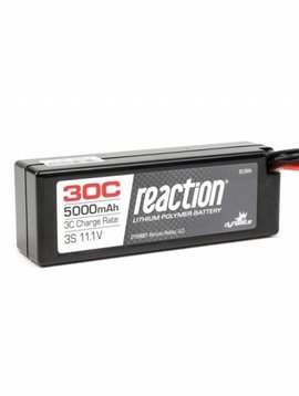 Dynamite DYN9007EC Reaction 11.1V 5000mAh 3S 30C LiPo Hard Case: EC3