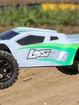 Losi 1/10 TENACITY-T White/Green 4WD Truggy Brushless RTR with AVC, (LOS03011T1)