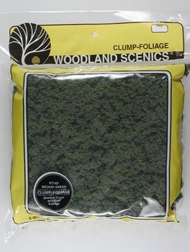 Woodland Scenics WOOFC183 Clump-Foliage Bag, Medium Green/165 cu. in.