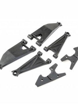 Losi Front Suspension Arm Set Upper/ Lower (Left and Right): Super Baja Rey (LOS254037)