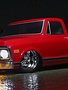 Vaterra 1/10 1972 Chevy C10 Pickup Truck V-100 S 4WD Brushed RTR, Red (VTR03100T2)
