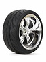 Vattera VTR43039 Mounted RR 5-Spoke Wheel/Tire 54x30mm Chrome (2)