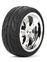 Vattera VTR43038 Mounted FR 5-Spoke Wheel/Tire 54x26mm Chrome (2)