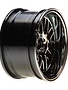 Vattera VTR43008 Wheel RR 54 x 30mm Deep Mesh, Blk Chrome (2): V100