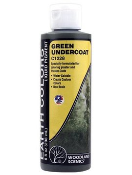 Woodland Scenics WOOC1228 Earth Color Undercoat, Green/8oz