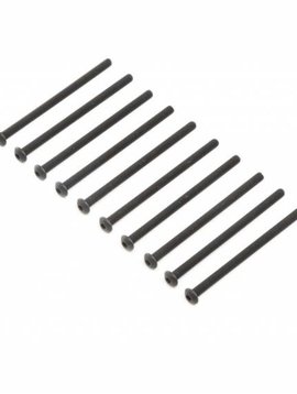 Losi Button Head Screws, Steel, Black Oxide, M4 x 65mm (10) (LOS255013)