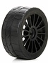Losi LOS45009 Long Wear Tire Black Wheel Mounted (2): 6IX