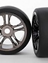 Traxxas TRA6477 Tires/Whls Assembled Blk Chrm Re XO-1 (2)