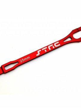 STRC ST3727R Alum Pro Racing Battery Strap Red Slash