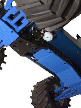 RPM RPM80775 3-Piece Skid Plate, Blue: T-Maxx 3.3, E-Maxx 3905