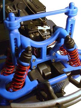 RPM RPM80165 Shock Tower & Body Mount, Blue: TMX 3.3, EMX