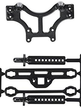 RPM RPM80162 Shock Tower Body Mount, Blk: TMX 3.3, EMX