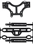 RPM RPM80162 Shock Tower Body Mount, Blk: TMX 3.3, EMX