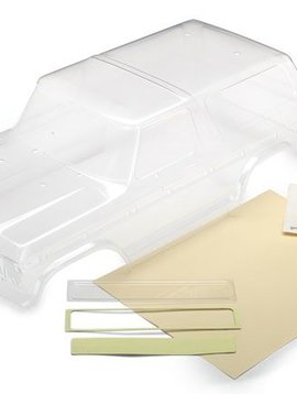 Traxxas TRA8010 - Body, Ford Bronco (clear, requires painting)/ decals/ window masks/ tailgate panel insert/ adhesive foam tape (2)