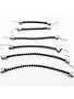 Hot Racing ACC468C1285 1/10 Scale Bungee Cord Set (6) - Black Blue Orange