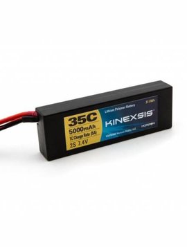 Kinexsis KXSB2060EC 7.4V 5000mAh 2S 35C LiPo Hard Case: EC3