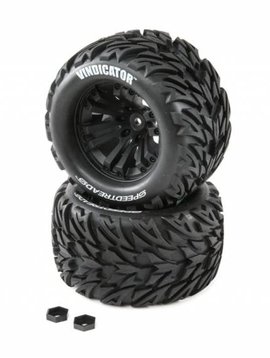 Dynamite DYNW0022 SPEEDTREADS Vindicator 1/10 ST/MT Tires MNTD (2)