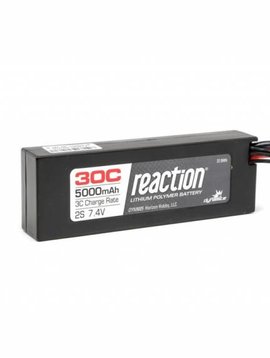 Dynamite DYN9006EC Reaction 7.4V  5000mAh 2s 30C Lipo Hard Case EC3