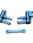 STR ST8343B Aluminum Steering Bellcrank Set 4Tec 2.0 Blue
