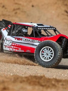 LOS 1/10 TENACITY-DB 4WD Desert Buggy RTR with AVC, Red/Grey (LOS03014T1)
