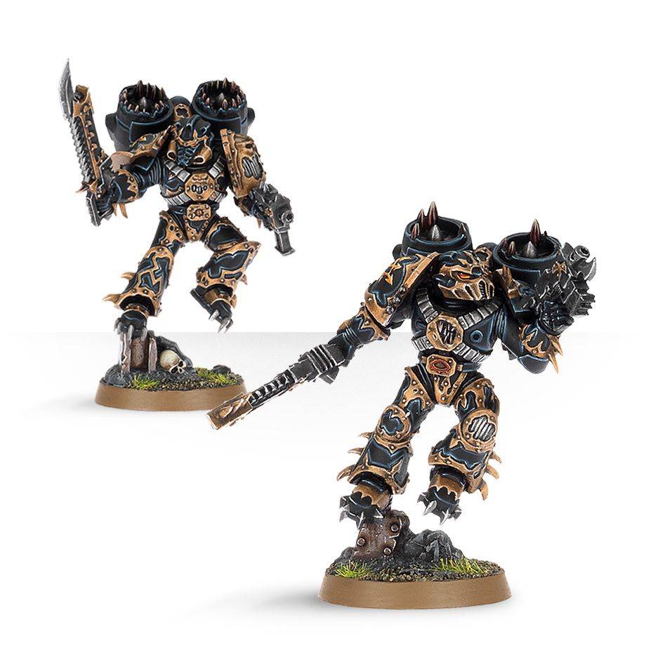 Warhammer 40k Model Miniatures - Chaos Space Marine Raptors