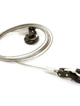 INT INTC26633BLK Realistic 1/10 Steel Tow Cable/Hooks for Crawlers