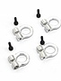 Hot Racing ACC80808 1/10 SCALE ALUMINUM SILVER TOW SHACKLE D-RINGS (4)