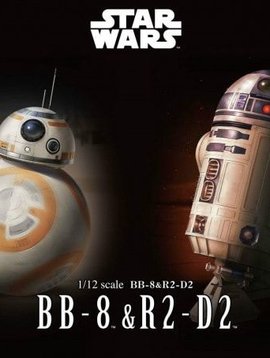 BAN BAN203220 1/12 Scale BB-8 & R2-D2 Plastic Model Kit Star Wars