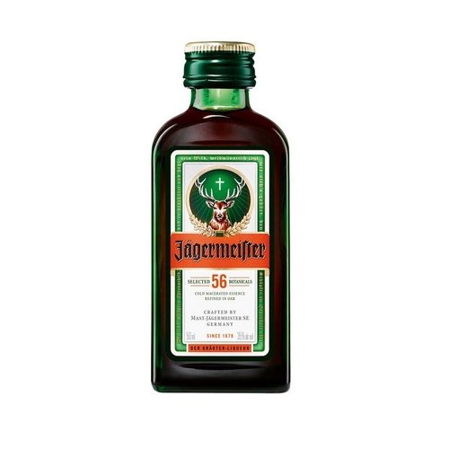 Jagermeister Herbal Liqueur, Wolfenbuttel, Germany (50ml) Jagermeister Herbal Liqueur, Wolfenbuttel, Germany (50ml)