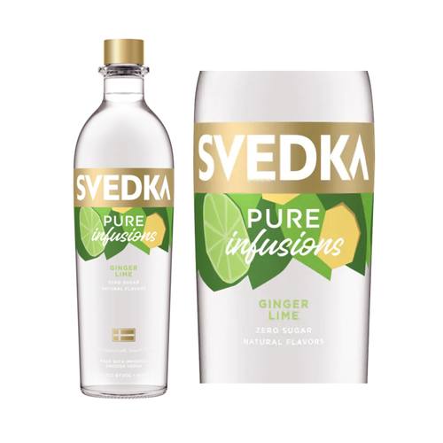 Svedka Pure Infusions Ginger Lime, Bardstown, KY (750ml) Svedka Pure Infusions Ginger Lime, Bardstown, KY (750ml)