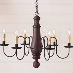 Norfolk Wood Chandelier in Hartford Large