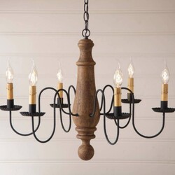 Norfolk Wood Chandelier in Hartford Large
