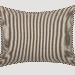 Sawyer Mill Charcoal Ticking Stripe Shams
